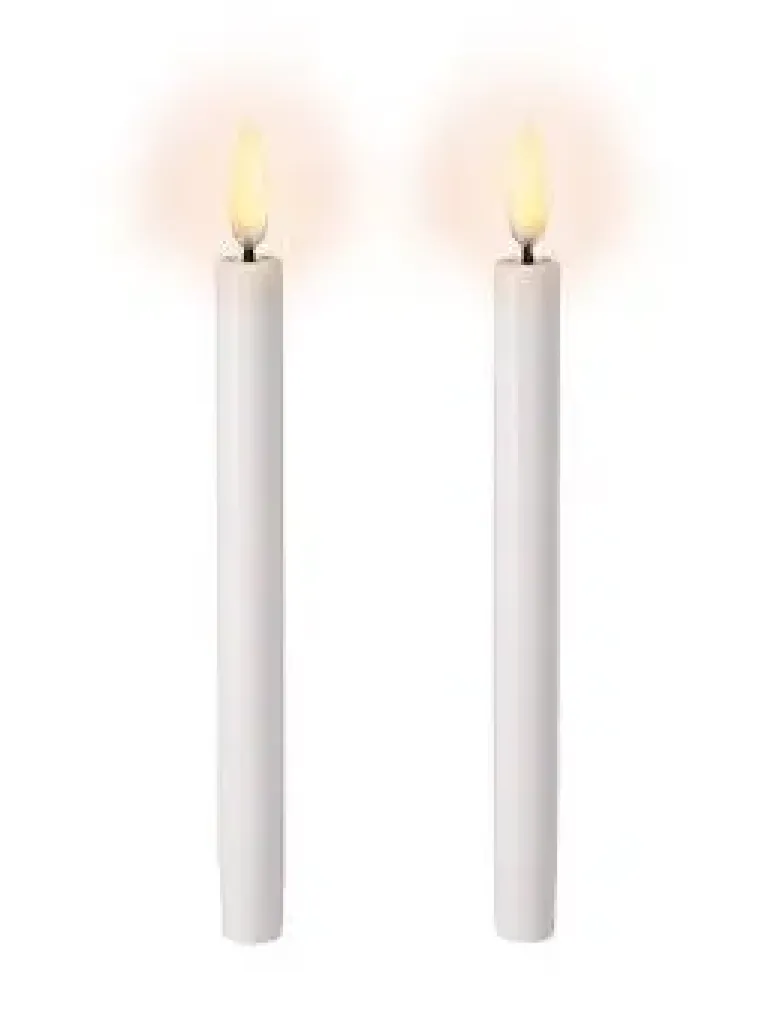 Uyuni LED Juletræslys med 3D flamme - 2-pak
