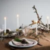 Uyuni LED Juletræslys med 3D flamme & klips - 4-pak