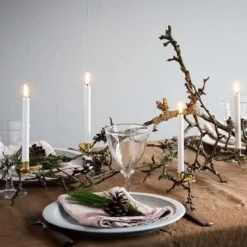 Uyuni LED Juletræslys med 3D flamme & klips - 4-pak