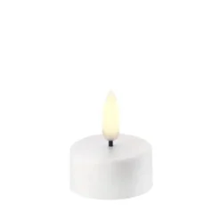 UYUNI LED Premium Fyrfadslys m. 3D flamme (Nordic White)