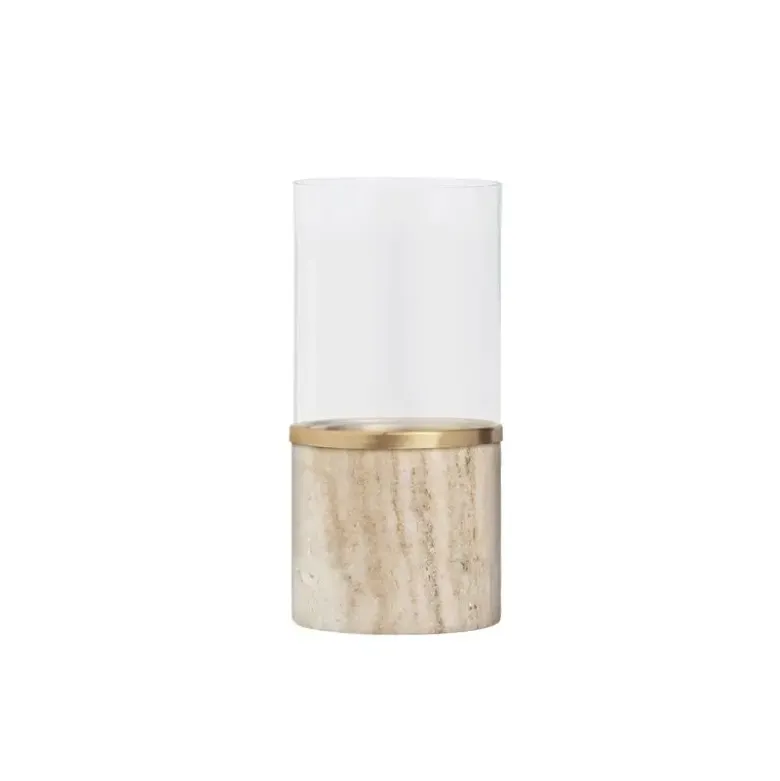 Uyuni Marble lanterne Beige 8x17,1 cm