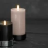 Uyuni pillar bloklysestage mat sort Ø9xH3 cm