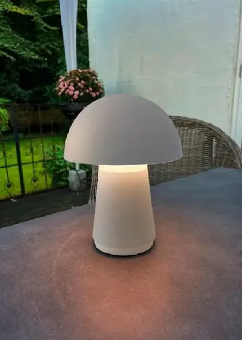 Veli Line Touch opladelig bordlampe taupe