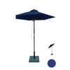 Venedig Parasol træ Ø1,8 mtr med tilt blå ( 80 )