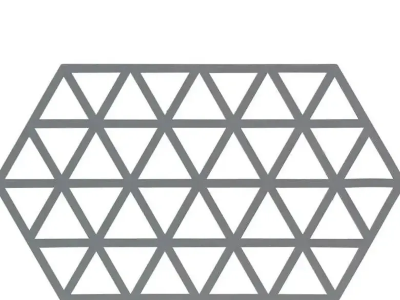 Zone Triangle bordskåner cool grey L24 cm