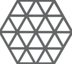 Zone Triangle Bordskåner grå silikone