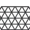 Zone Triangle bordskåner sort L24 cm